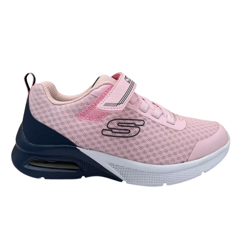 Skechers Youth Big Girl Athletic Slip-on Sneaker Size 1 Light Pink Gray Shoes - Picture 3 of 12